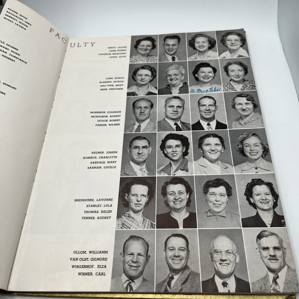 1950 Almanac Benjamin Franklin Junior High Vallejo, CA School Yearbook Vintage - Picture 9 of 14